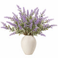 Pianta artificiale di lavanda in vaso 65 cm lilla e verde in ceramica decorativa